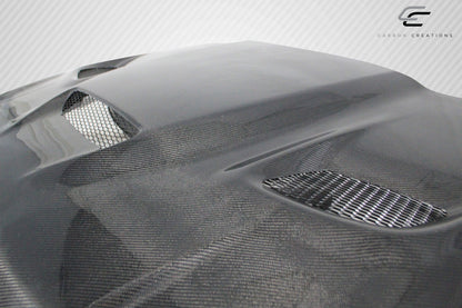 Carbon Creations Hellcat Look Hood Compatible With 2005-2010 Jeep Grand Cherokee - 1 Piece - 113118