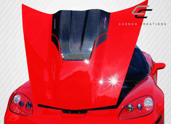 Carbon Creations ZR Edition Hood Compatible With 2005-2013 Chevrolet Corvette - 1 Piece - 113124