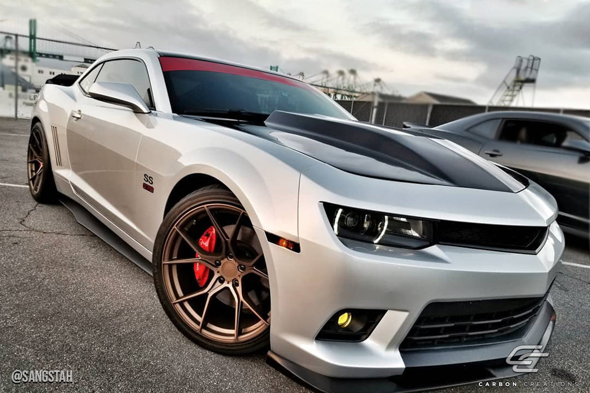 Carbon Creations Circuit Hood Compatible With 2010-2015 Chevrolet Camaro - 1 Piece - 113125