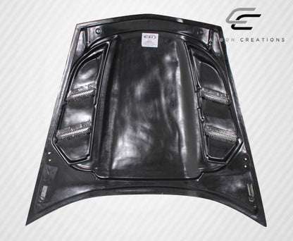 Carbon Creations H-Design Hood Compatible With 2005-2013 Chevrolet Corvette - 1 Piece - 113127