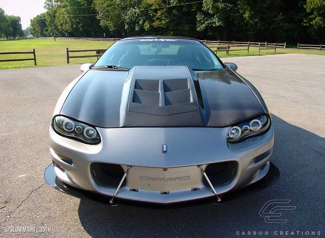 Carbon Creations ZL1 Look Hood Compatible With 1998-2002 Chevrolet Camaro - 1 Piece - 113137
