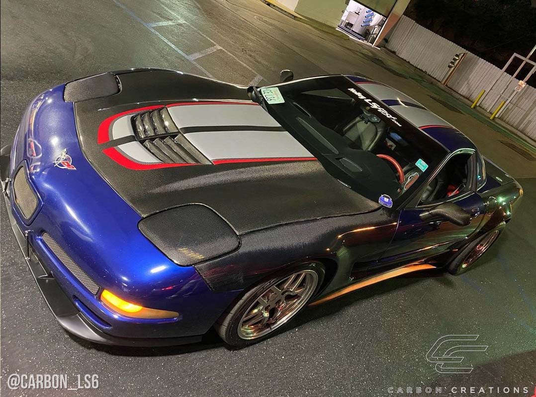 Carbon Creations Stingray Z Hood Compatible With 1997-2004 Chevrolet Corvette - 1 Piece - 113152