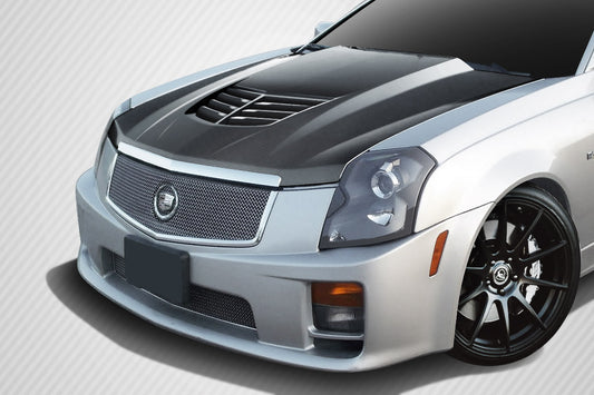 Carbon Creations Stingray Z Hood Compatible With 2003-2007 Cadillac CTS - 1 Piece - 113153