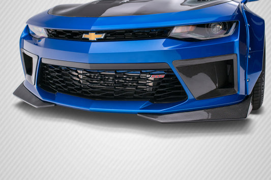 Carbon Creations Grid Front Lip Spoiler Compatible With 2016-2018 Chevrolet Camaro - 2 Piece - 113176