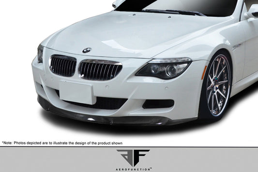 Aero Function AF-1 Carbon Front Lip Spoiler Compatible With 2006-2010 BMW 6 Series - 1 Piece - 113182