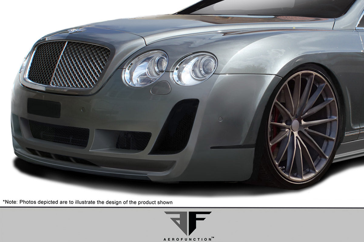 Aero Function AF-2 Front Lip Spoiler Compatible With 2003-2010 Bentley Continental - 1 Piece - 119643