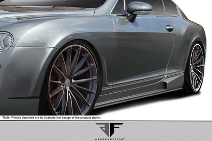Aero Function AF-2 Side Skirts Compatible With 2003-2010 Bentley Continental GT - 2 Piece - 113190