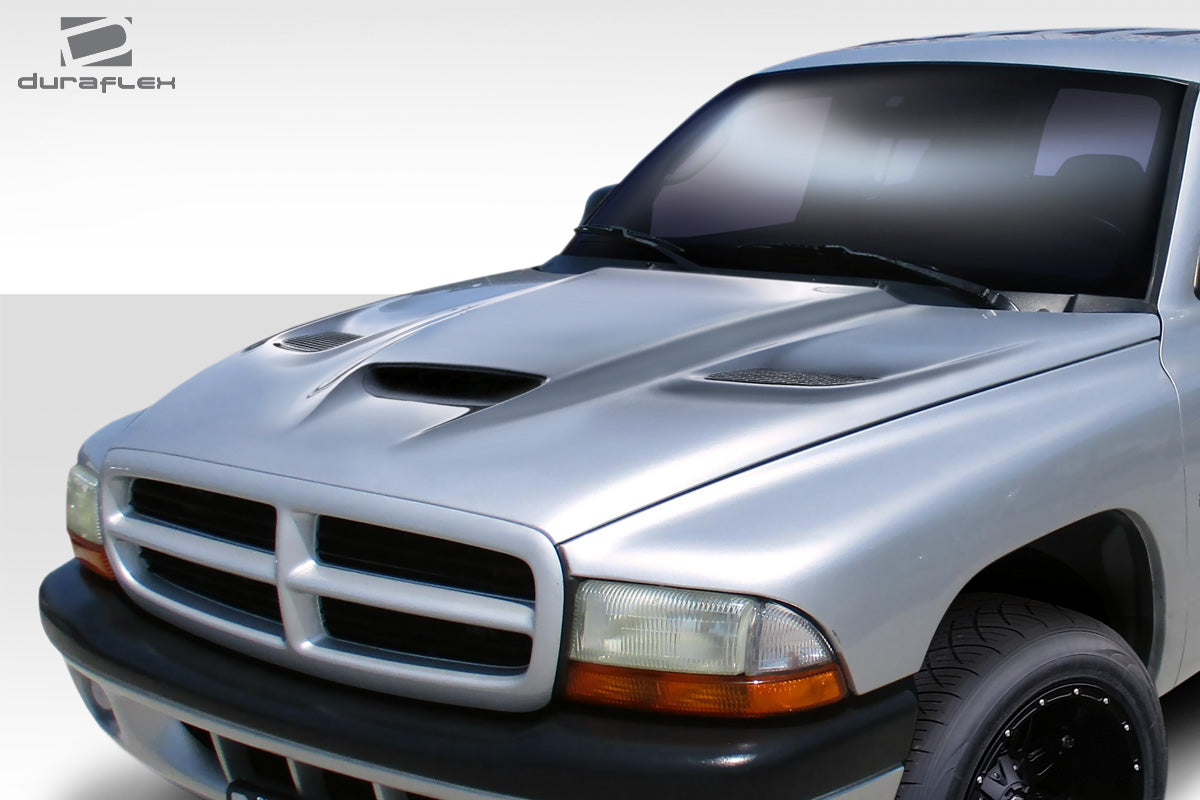 Extreme Dimensions Duraflex Hellcat Look Hood Compatible With 1997-2004 Dodge Dakota - 1 Piece - 113206
