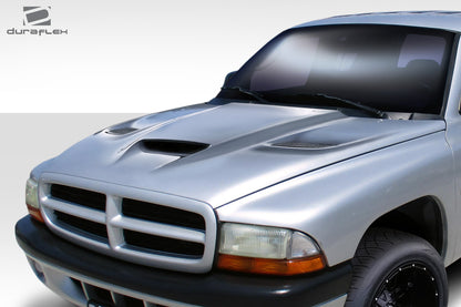 Extreme Dimensions Duraflex Hellcat Look Hood Compatible With 1997-2004 Dodge Dakota - 1 Piece - 113206