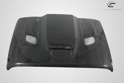 Carbon Creations Hellcat Look Hood Compatible With 2007-2018 Jeep Wrangler - 1 Piece - 113215