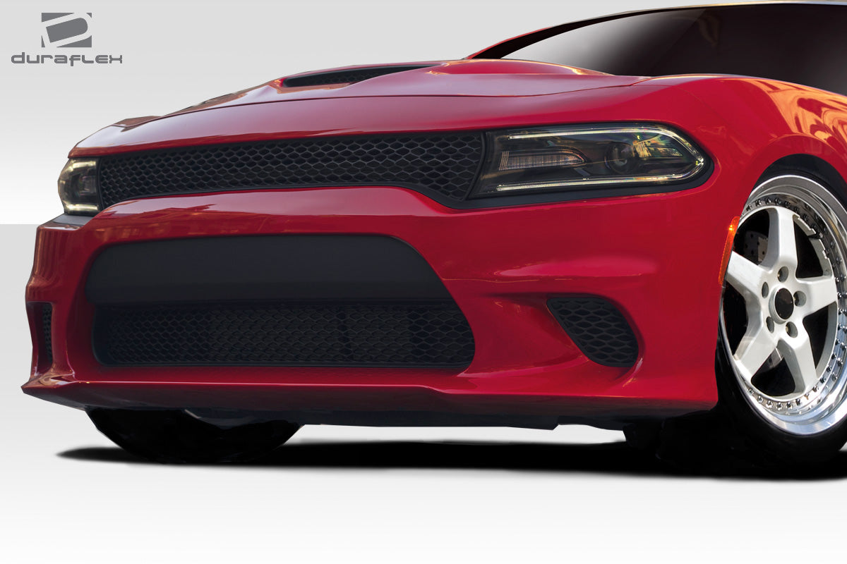 Extreme Dimensions Duraflex Hellcat Look Front Bumper Cover Compatible With 2015-2023 Dodge Charger - 1 Piece - 113220