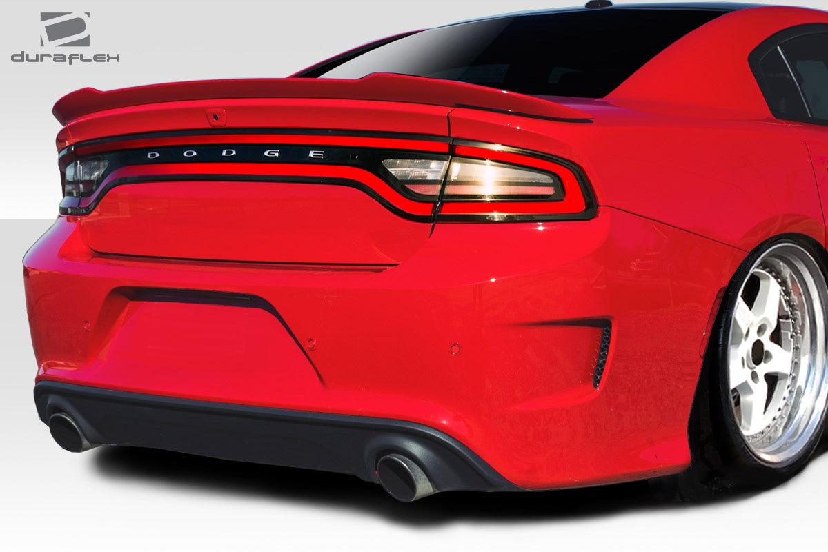 Extreme Dimensions Duraflex Hellcat Look Rear Bumper Cover Compatible With 2015-2023 Dodge Charger - 1 Piece - 113221
