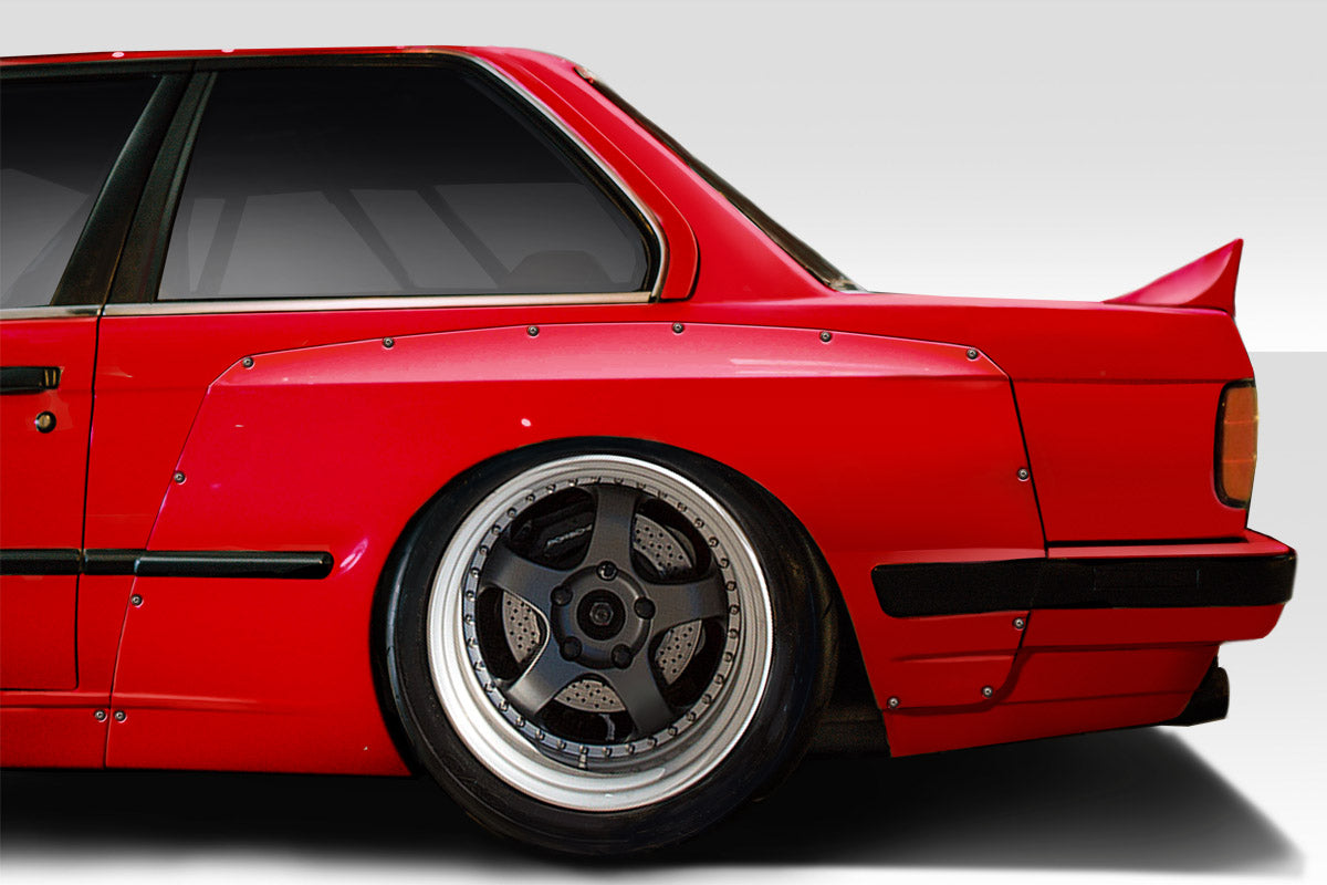 Extreme Dimensions Duraflex TKO Wide Body Rear Fender Flares Compatible With 1984-1991 BMW 3 Series - 2 Piece - 113226