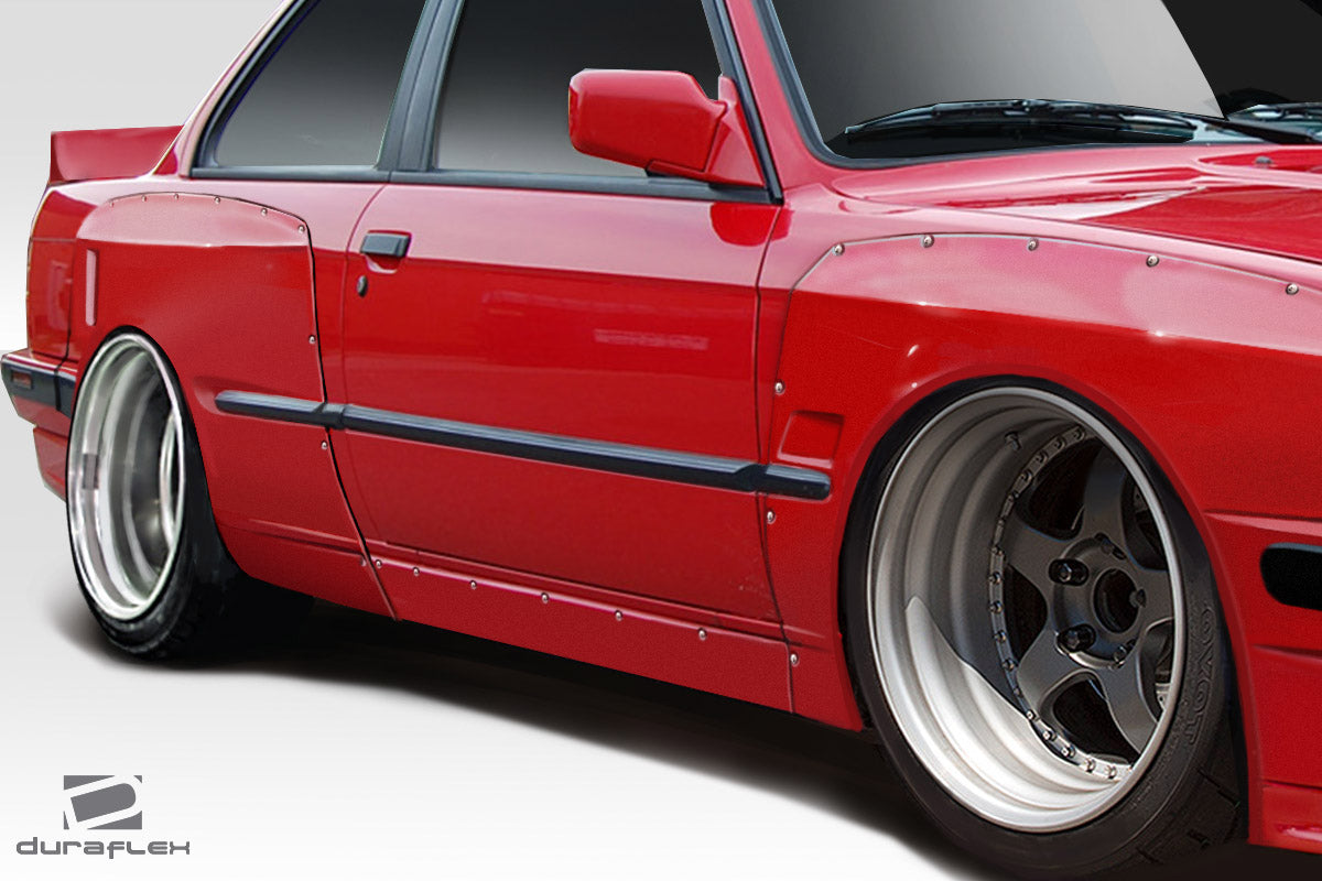 Extreme Dimensions Duraflex TKO Side Skirts Compatible With 1984-1991 BMW 3 Series - 2 Piece - 113227