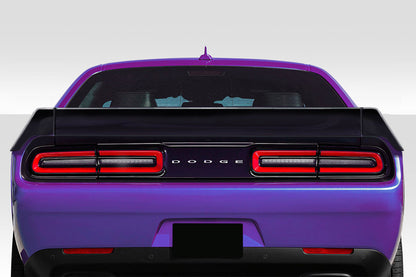 Extreme Dimensions Duraflex Novara Wing Spoiler Compatible With 2008-2023 Dodge Challenger - 3 Piece - 113231