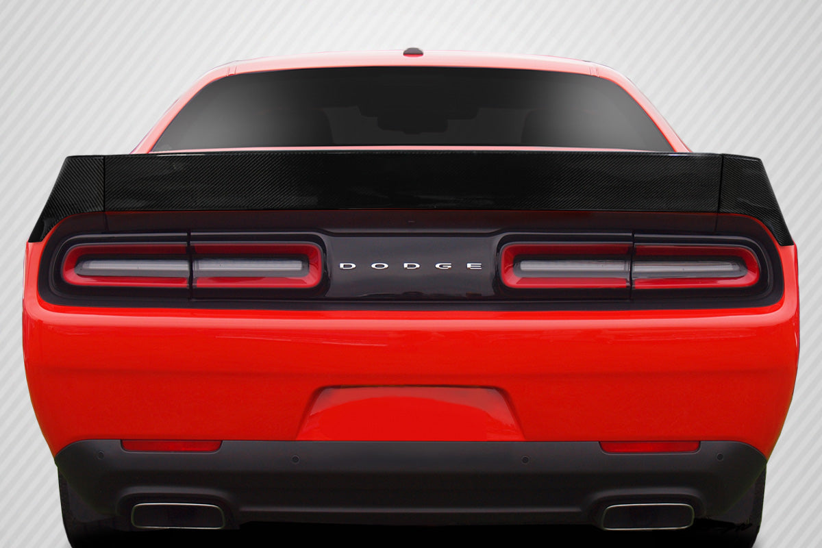 Carbon Creations Novara Wing Spoiler Compatible With 2008-2023 Dodge Challenger - 3 Piece - 113232