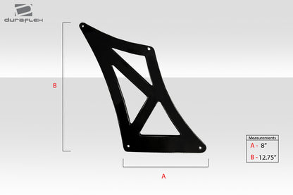 Universal 62" Extreme Dimensions Duraflex VRX V1 Short Wing Spoiler Complete Kit - 9 Piece - 113248