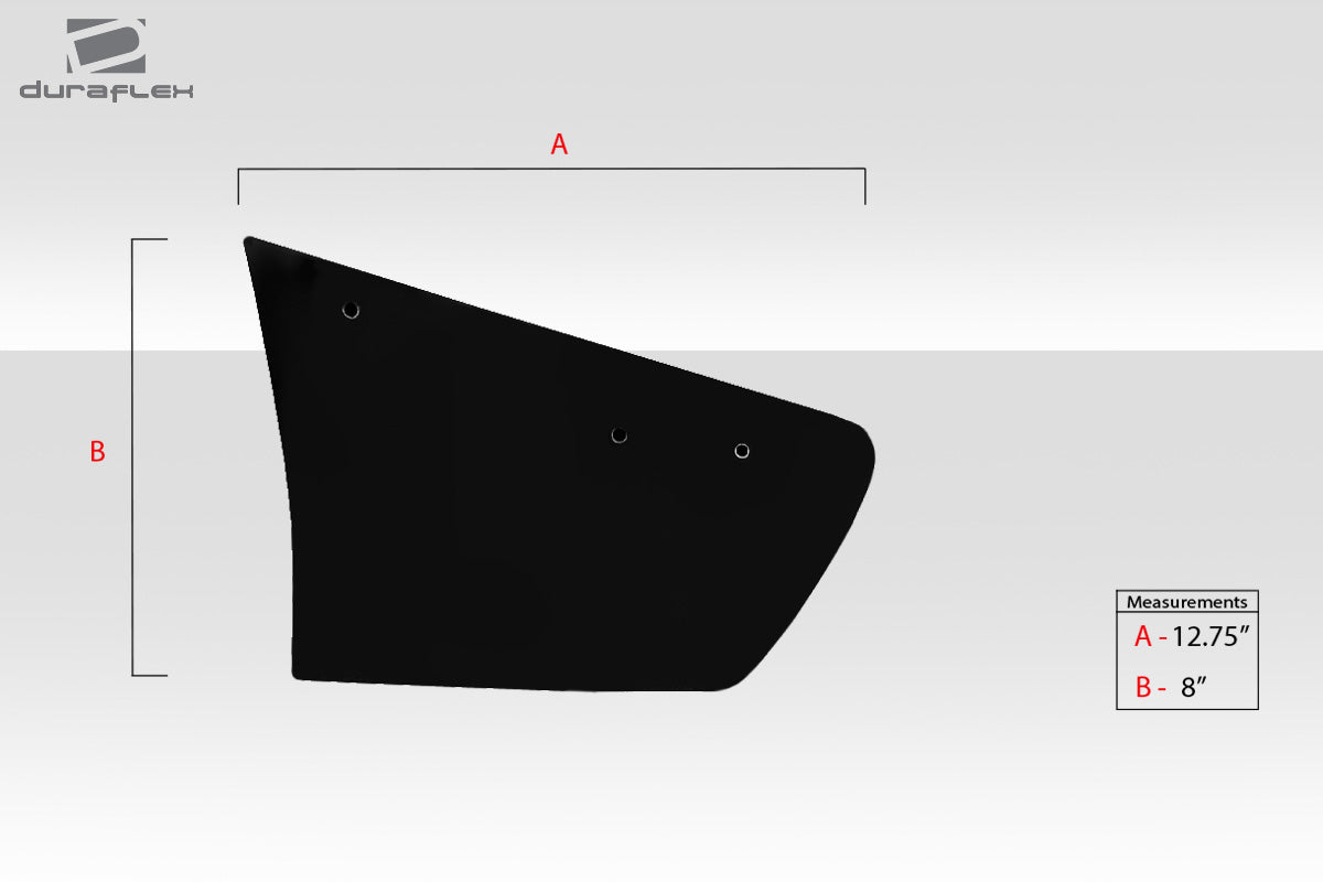 Universal 62" Extreme Dimensions Duraflex VRX V1 Short Wing Spoiler Complete Kit - 9 Piece - 113248