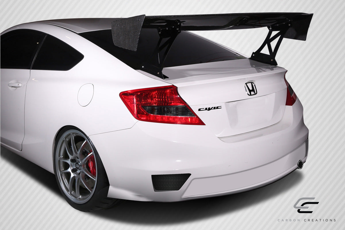 Universal 62" Carbon Creations DriTech VRX V1 Short Wing Spoiler Complete Kit - 9 Piece - 113249