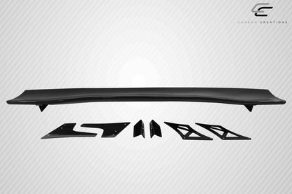 Universal 62" Carbon Creations DriTech VRX V2 Short Wing Spoiler Complete Kit - 9 Piece - 113251