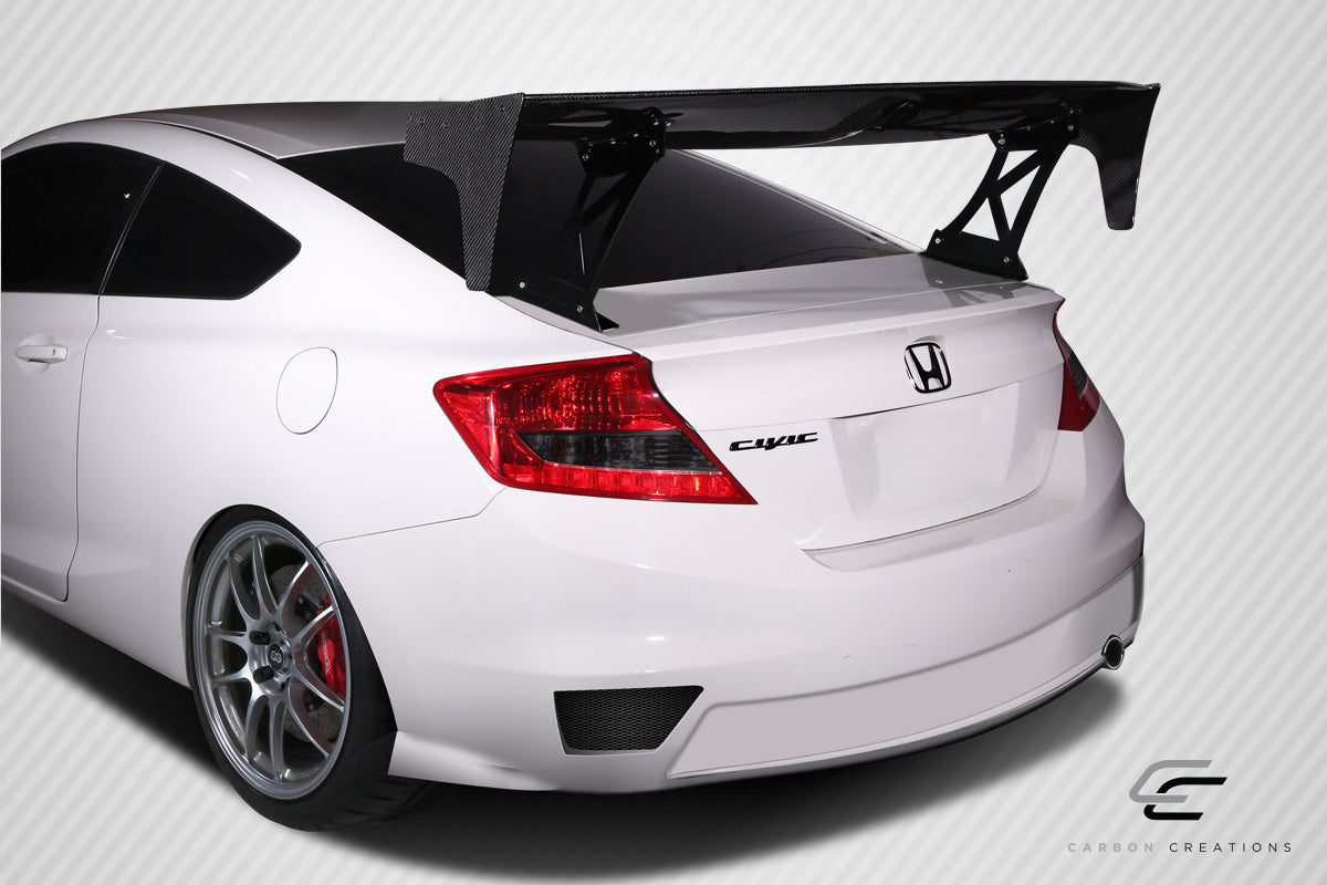 Universal 62" Carbon Creations DriTech VRX V2 Short Wing Spoiler Complete Kit - 9 Piece - 113251