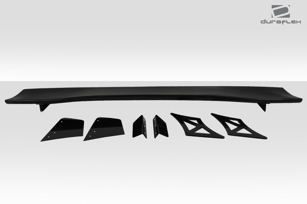 Universal 66" Extreme Dimensions Duraflex VRX V1 Short Wing Spoiler Complete Kit - 9 Piece - 113256