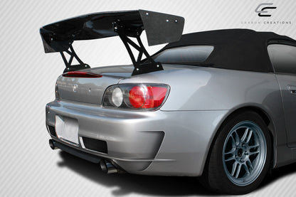 Universal 66" Carbon Creations DriTech VRX V1 Short Wing Spoiler Complete Kit - 9 Piece - 113257