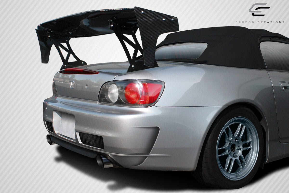 Universal 66" Carbon Creations DriTech VRX V2 Short Wing Spoiler Complete Kit - 9 Piece - 113259
