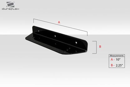 Universal 74" Extreme Dimensions Duraflex VRX V1 Short Wing Spoiler Complete Kit - 9 Piece - 113272