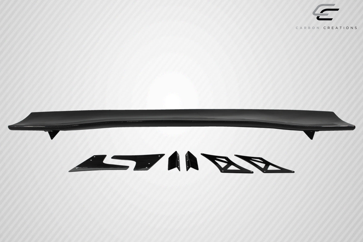 Universal 74" Carbon Creations DriTech VRX V2 Short Wing Spoiler Complete Kit - 9 Piece - 113275