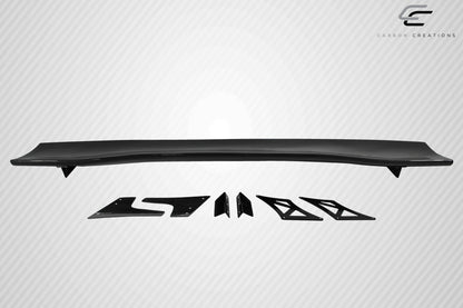 Universal 74" Carbon Creations DriTech VRX V2 Short Wing Spoiler Complete Kit - 9 Piece - 113275