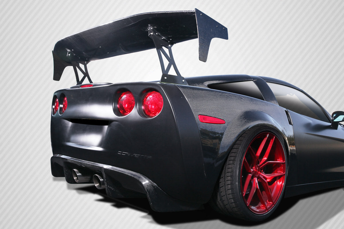 Universal 74" Carbon Creations DriTech VRX V2 Short Wing Spoiler Complete Kit - 9 Piece - 113275