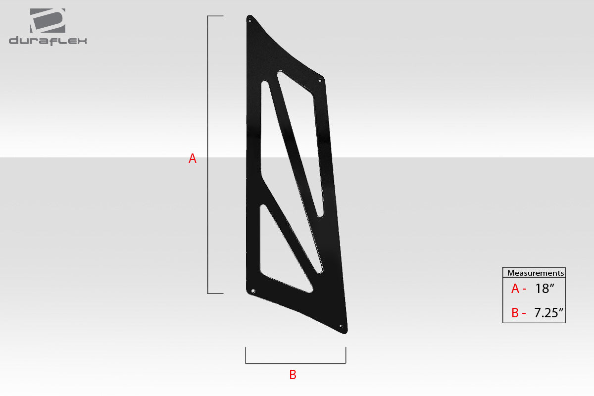 Universal 74" Carbon Creations DriTech VRX V2 Tall Wing Spoiler Complete Kit - 9 Piece - 113279