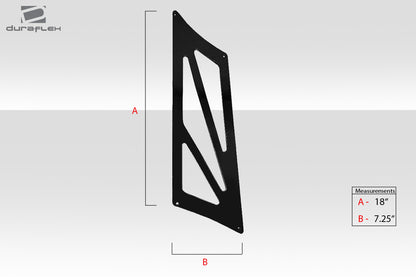 Universal 74" Carbon Creations DriTech VRX V2 Tall Wing Spoiler Complete Kit - 9 Piece - 113279