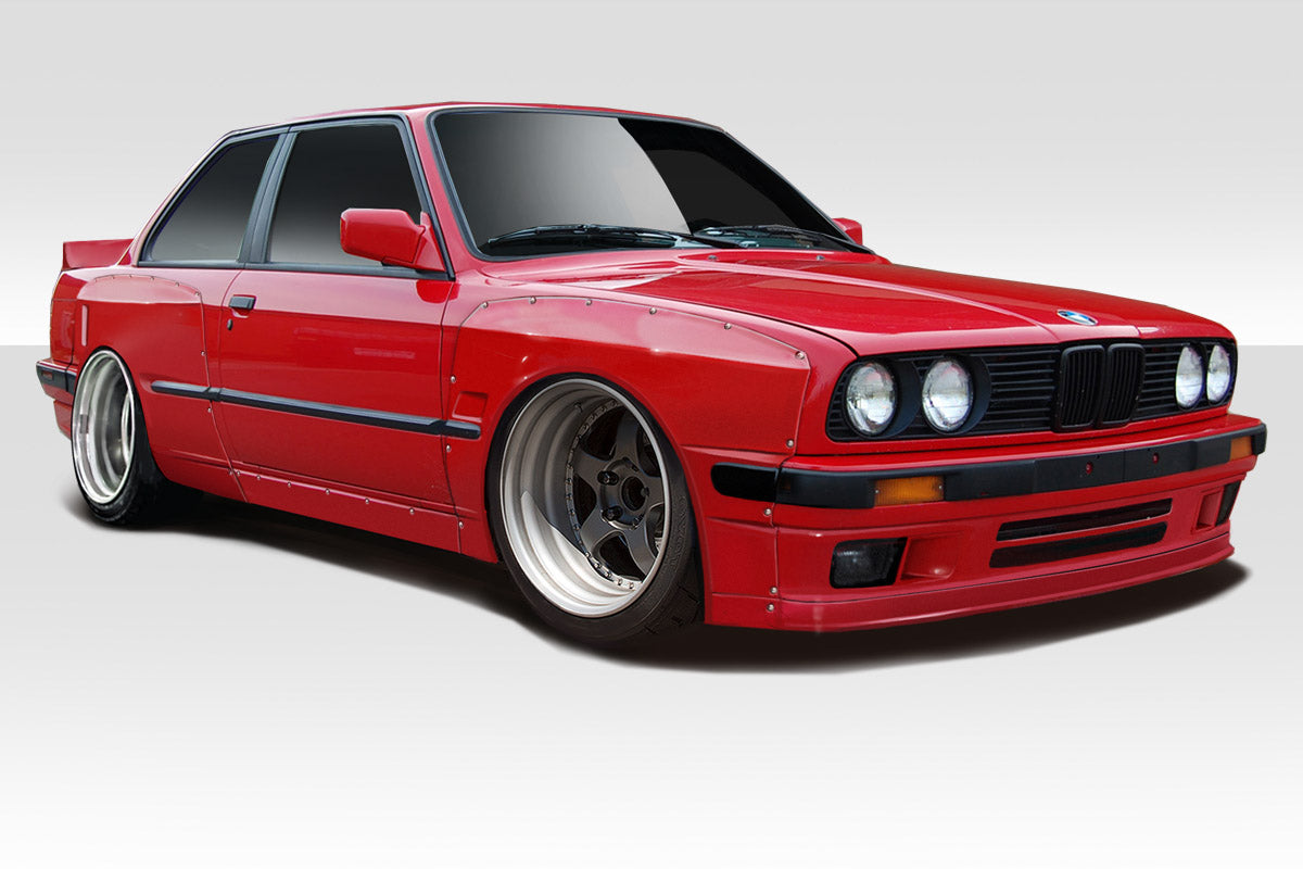 Extreme Dimensions Duraflex TKO Wide Body Kit Compatible With 1984-1991 BMW 3 Series E30 - 6 Piece - 113289