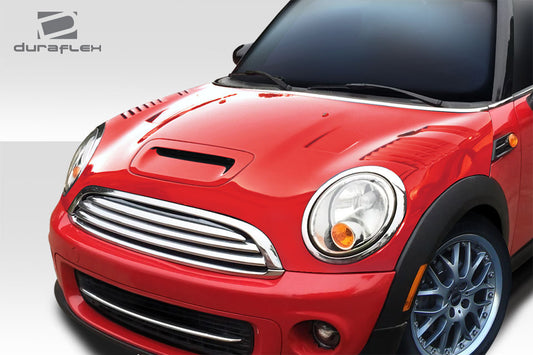 Extreme Dimensions Duraflex Racer Hood Compatible With 2007-2015 MINI Cooper - 1 Piece - 113314