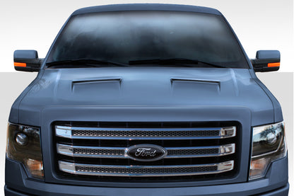 Extreme Dimensions Duraflex Ram Air Hood Compatible With 2009-2014 Ford F150 - 1 Piece - 113342