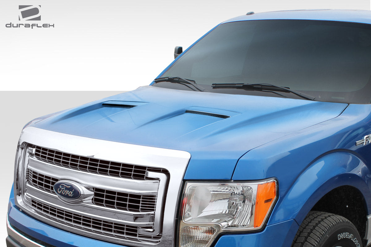 Extreme Dimensions Duraflex Ram Air Hood Compatible With 2009-2014 Ford F150 - 1 Piece - 113342