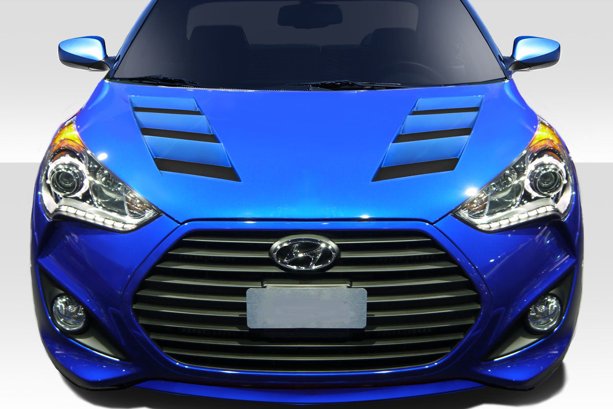 Extreme Dimensions Duraflex AM-S Hood Compatible With 2012-2017 Hyundai Veloster - 1 Piece - 113352