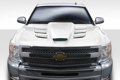 Extreme Dimensions Duraflex Viper Look Hood Compatible With 2007-2013 Chevrolet Silverado - 1 Piece - 113402