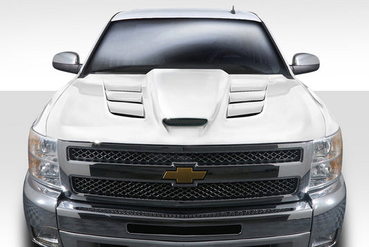 Extreme Dimensions Duraflex Viper Look Hood Compatible With 2007-2013 Chevrolet Silverado - 1 Piece - 113402