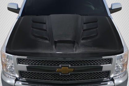Carbon Creations Viper Look Hood Compatible With 2007-2013 Chevrolet Silverado - 1 Piece - 113403