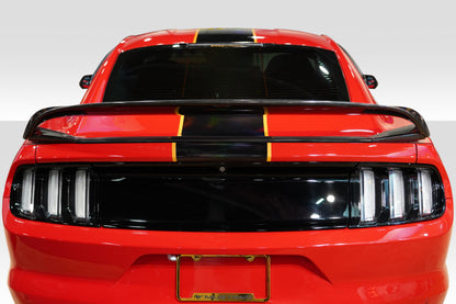 Carbon Creations GT350 Look Wing Spoiler Add On Compatible With 2015-2023 Ford Mustang Coupe - 1 Piece - 113405