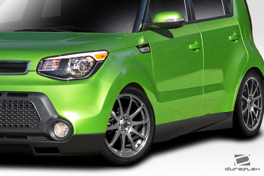 Extreme Dimensions Duraflex Racer Side Skirts Compatible With 2015-2016 Kia Soul - 2 Piece - 113432