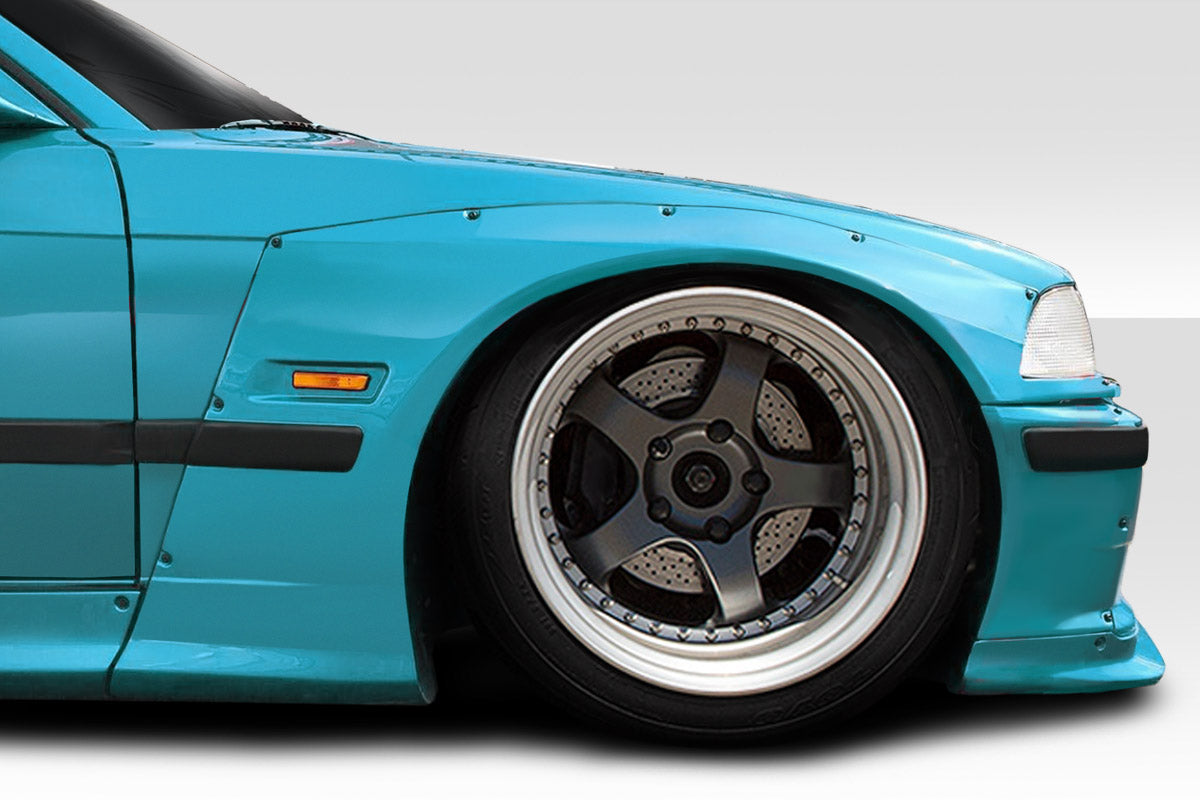 Extreme Dimensions Duraflex Circuit Front Fenders Flare Compatible With 1992-1998 BMW 3 Series - 4 Piece - 113442