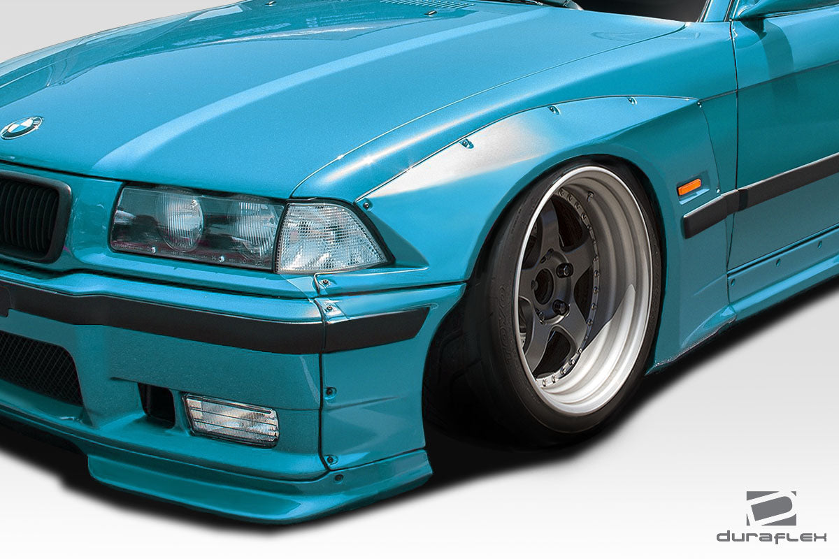Extreme Dimensions Duraflex Circuit Front Fenders Flare Compatible With 1992-1998 BMW 3 Series - 4 Piece - 113442