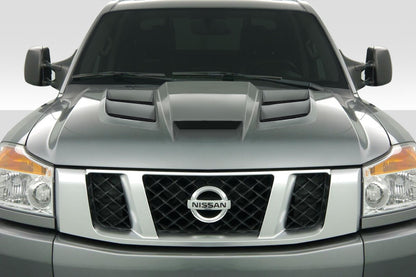 Extreme Dimensions Duraflex Viper Look Hood Compatible With 2004-2015 Nissan Titan - 1 Piece - 113464