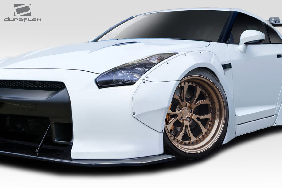 Extreme Dimensions Duraflex LBW Front Fenders Flares Compatible With 2009-2021 GT-R R35 - 4 Piece - 113508
