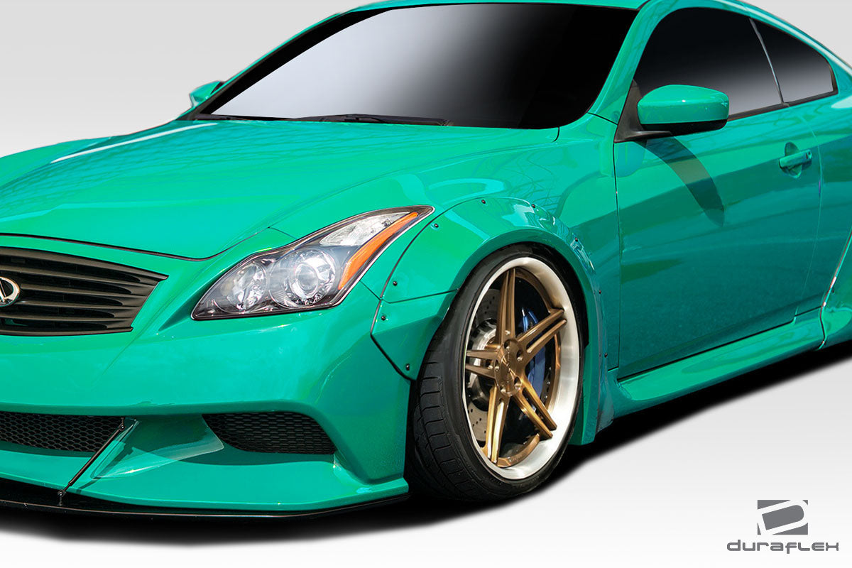 Extreme Dimensions Duraflex LBW Front Fenders Flare Compatible With 2008-2015 Infiniti G Coupe - 4 Piece - 113529
