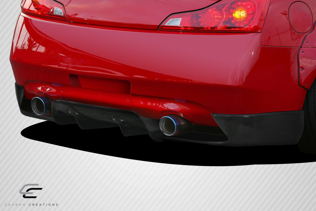 Carbon Creations LBW Rear Lip Add On Spoiler Compatible With 2008-2015 Infiniti G Coupe - 3 Piece - 113533